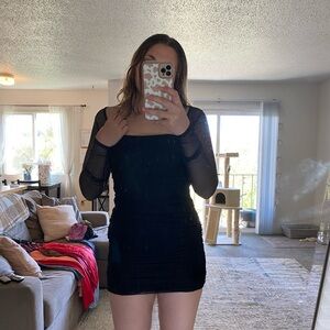 NWT Nasty Gal size 6 black bodycon dress